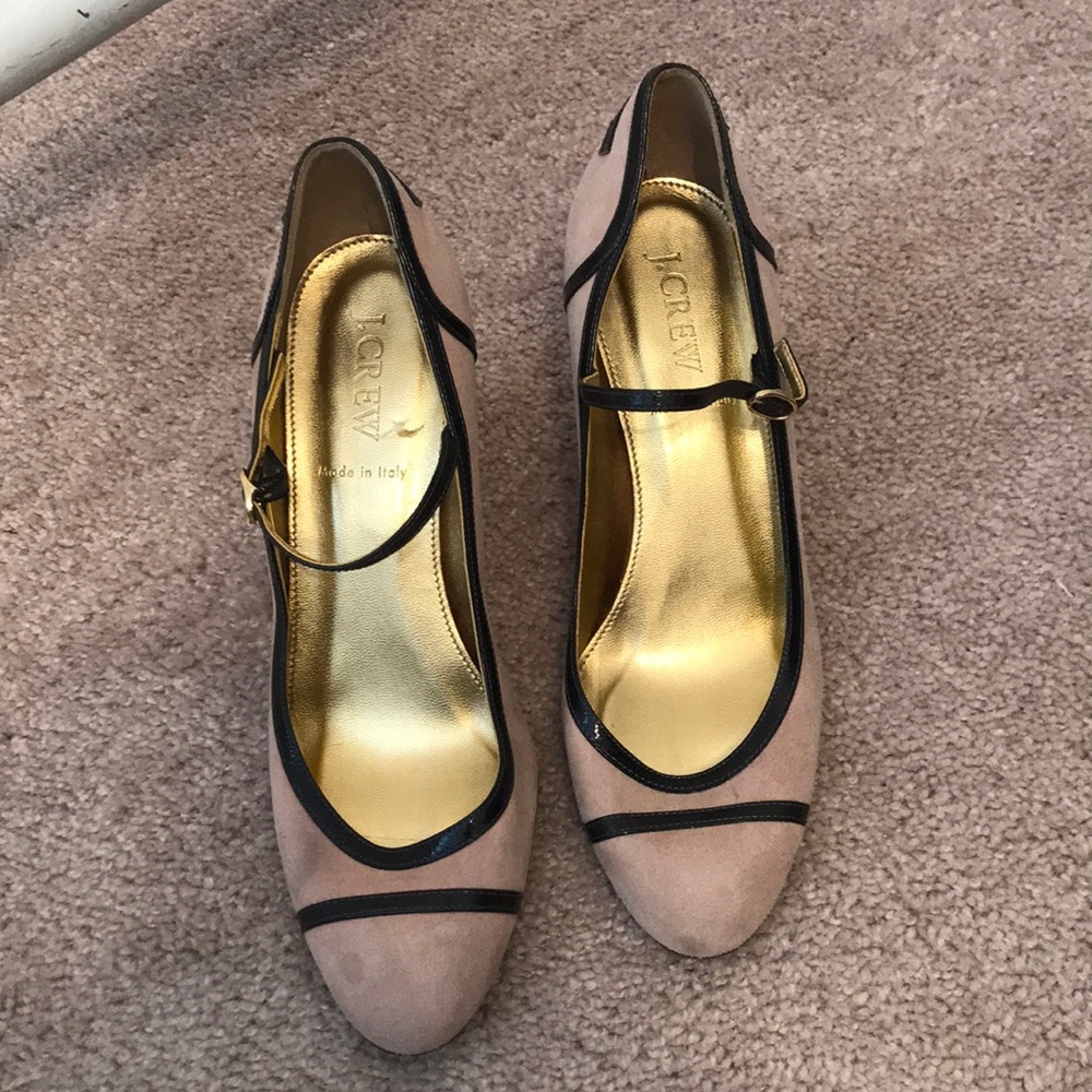 Jcrew Suede Mary Jane Pumps